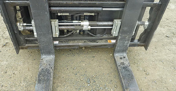 Inspect forklift fork heels before you place a bid