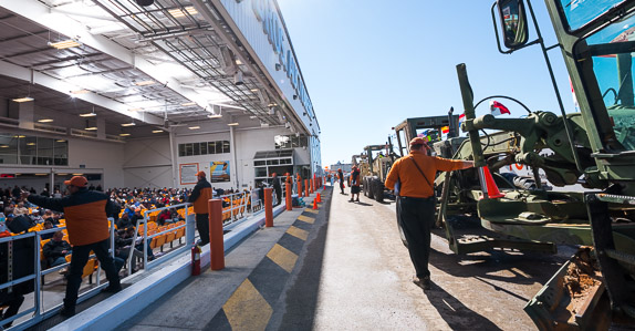 Military motor graders selling at Ritchie Bros. Orlando auction