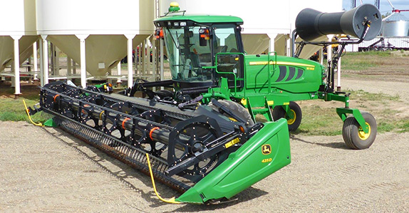 2014 John Deere W150 35 swather for sale at Ritchie Bros. Auctioneers