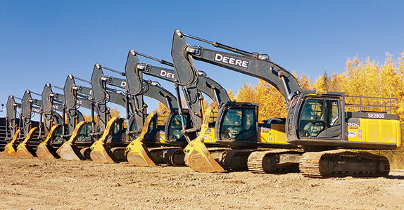 John Deere hydraulic excavators