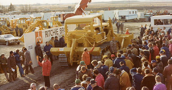 Ritchie Bros. Edmonton auction site in 1977