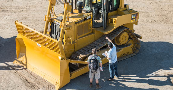 A Caterpillar dozer for sale at Ritchie Bros