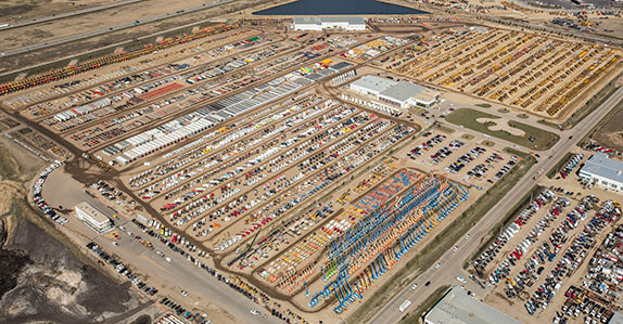 Edmonton auction site from the sky, April 2015 Edmonton auction site from the sky, April 2015