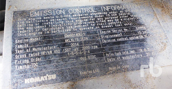 EPA label for an auction item